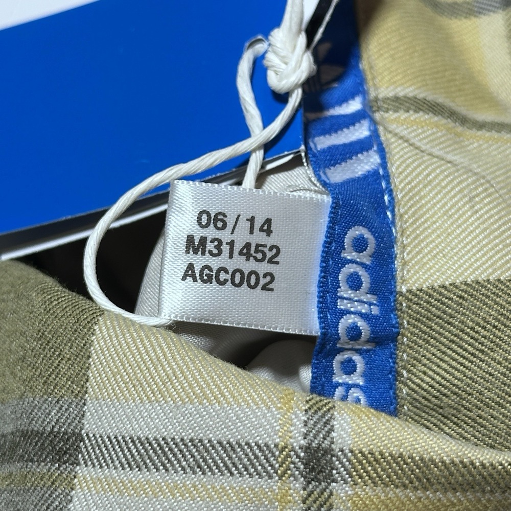 NEW Adidas Flannel Shirt Rain Jacket Mens XL Yellow Plaid Water Repellent NWT - Picture 6 of 14